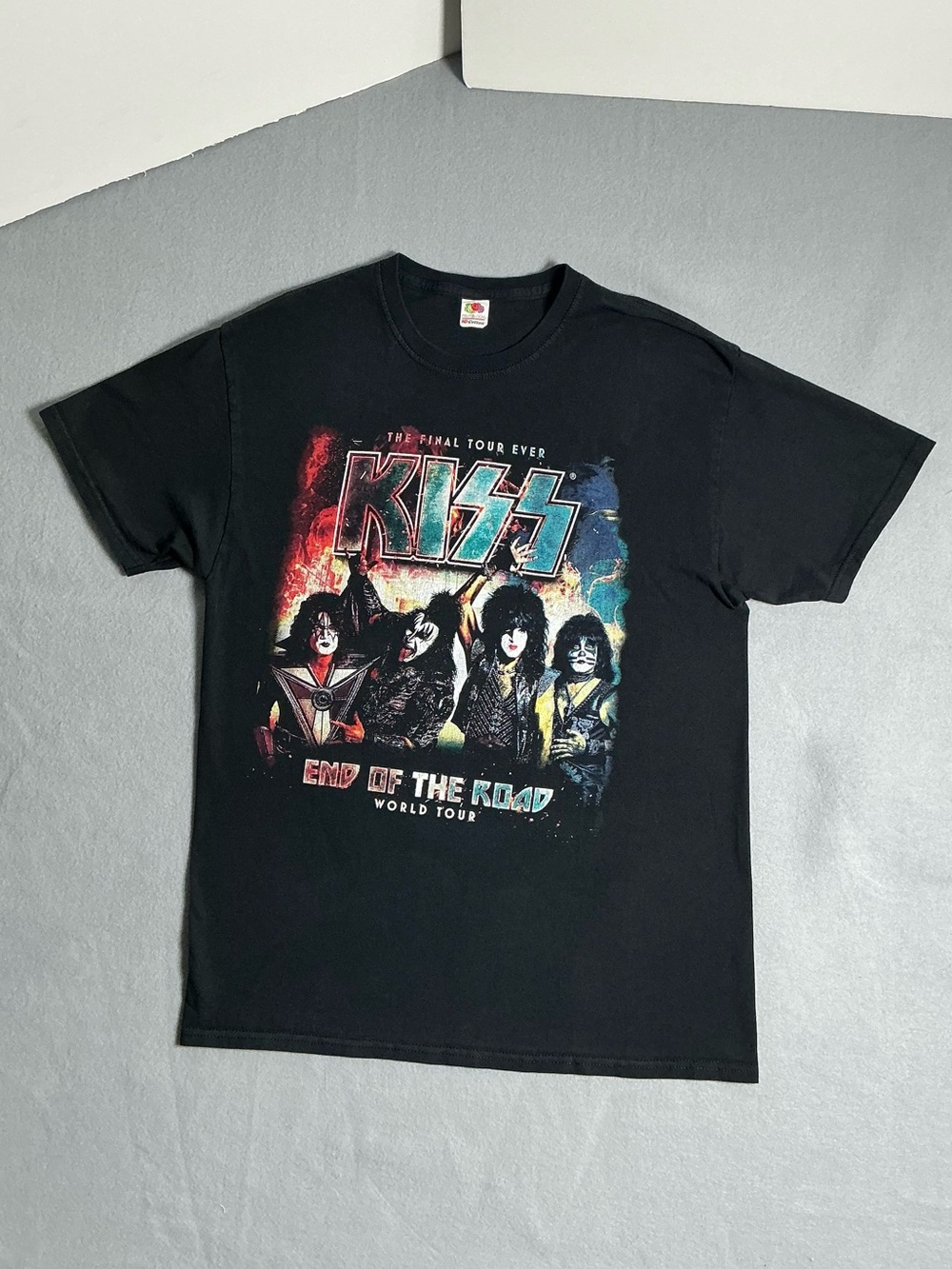 KISS End of the Road 2020 World Tour Black Graphic Tour T-Shirt